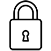 Icon of a lock